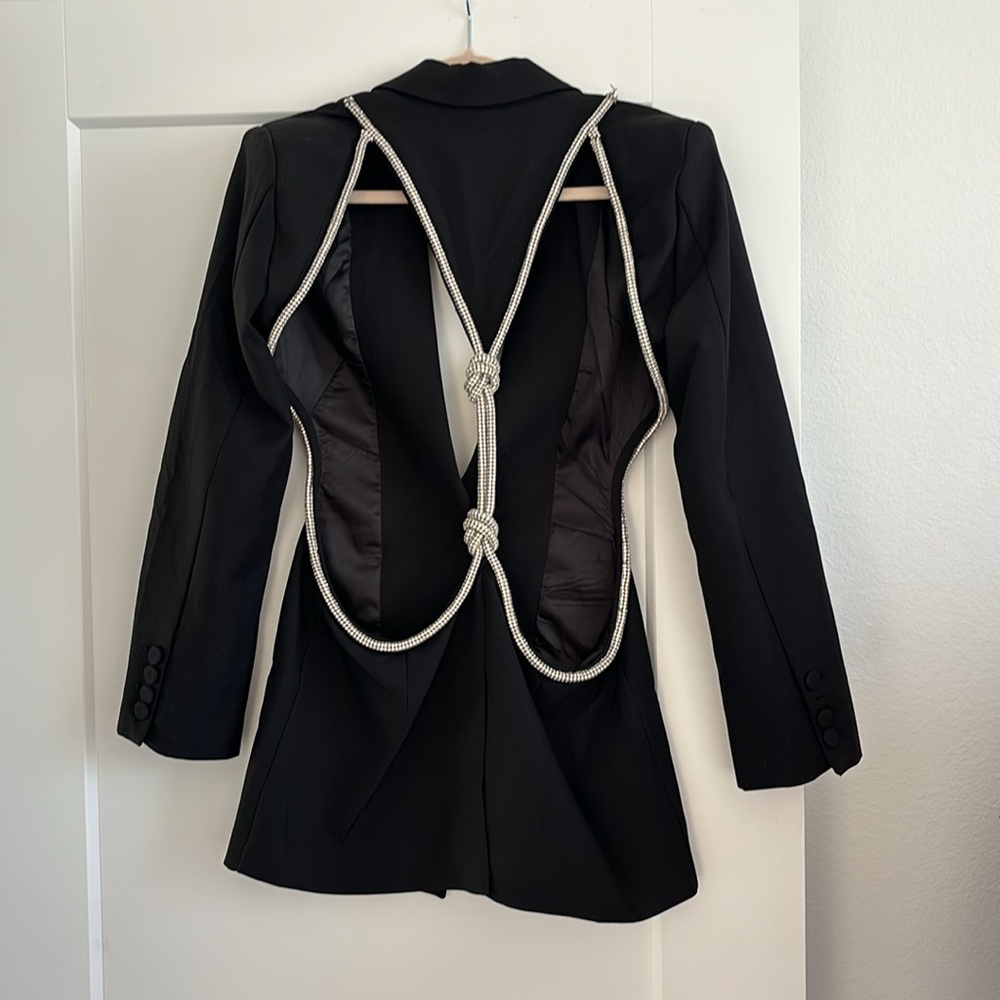 YG Rhinestone Open-Back Jacket - Picture 2 of 3